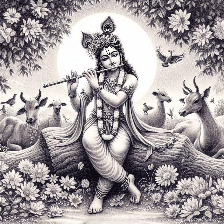 Krishna playing Flute WhatsApp DP Display Picture Profile Picture 0