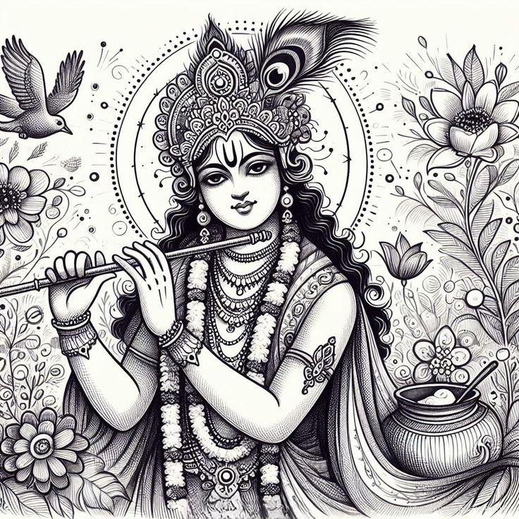 Krishna playing Flute WhatsApp DP Display Picture Profile Picture 1