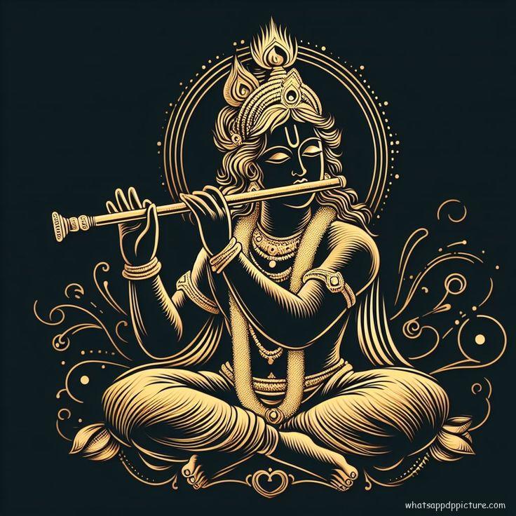 Krishna playing Flute WhatsApp DP Display Picture Profile Picture 14