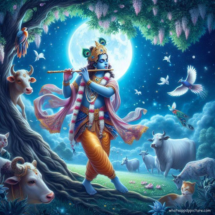 Krishna playing Flute WhatsApp DP Display Picture Profile Picture 7