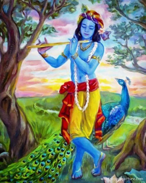 Krishna playing Flute WhatsApp Status Image 0