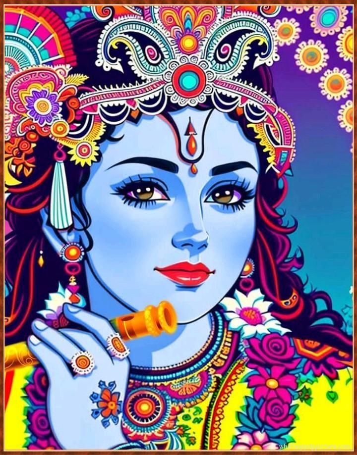 Krishna playing Flute WhatsApp Status Image 17