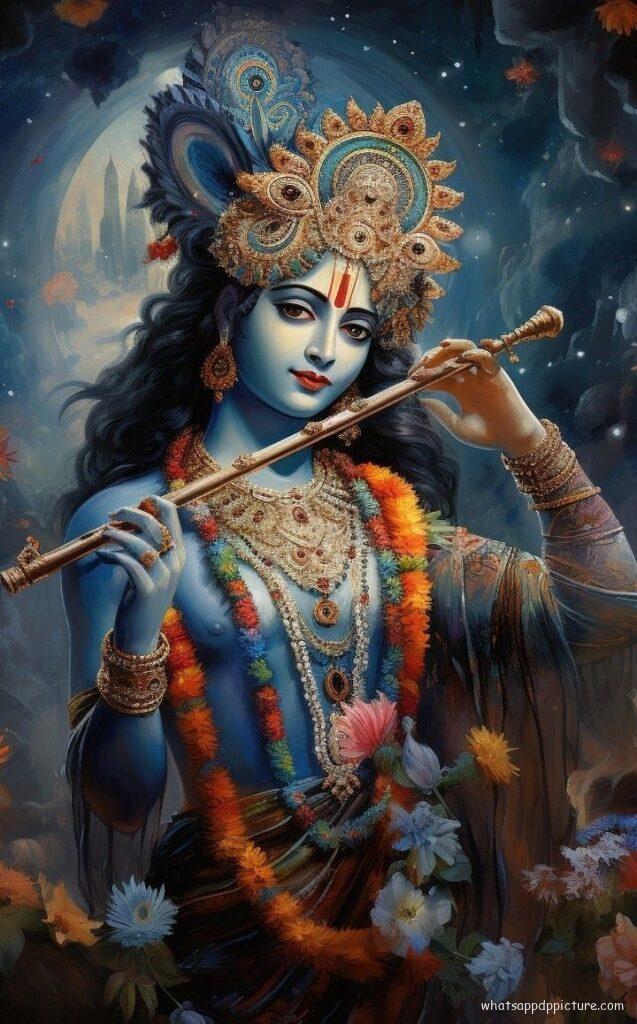 Krishna playing Flute WhatsApp Status Image 18