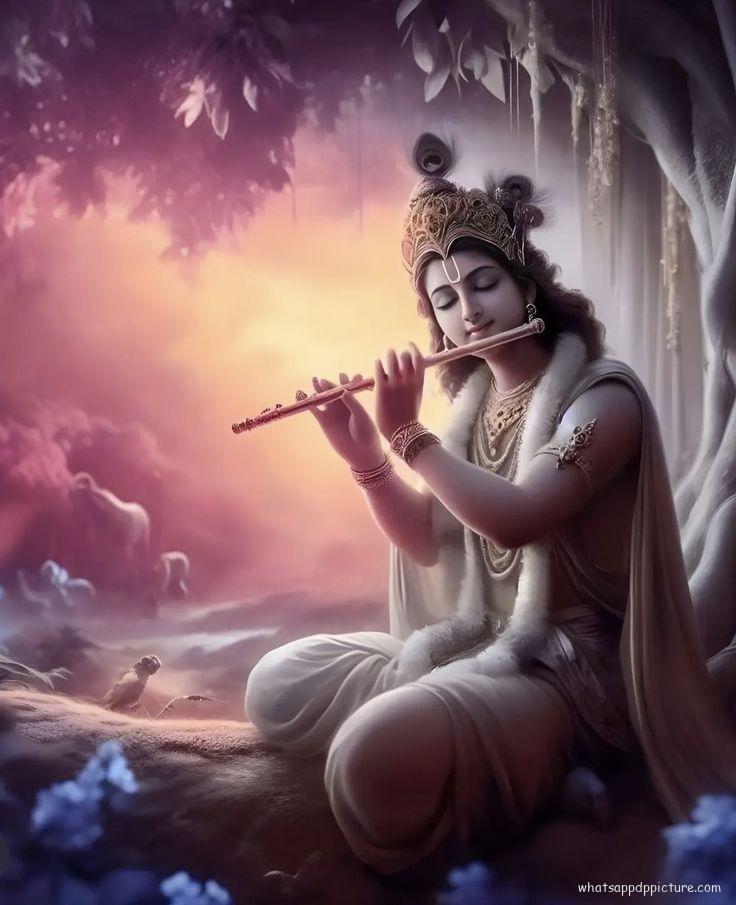 Krishna playing Flute WhatsApp Status Image 19