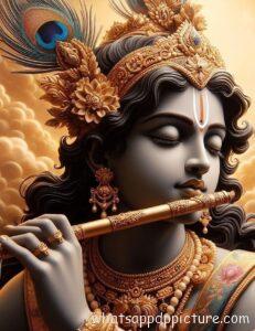 Krishna playing Flute WhatsApp Status Image 20