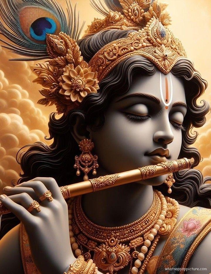 Krishna playing Flute WhatsApp Status Image 20