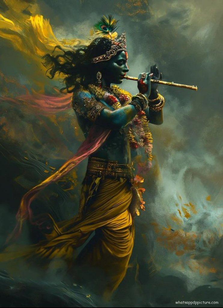 Krishna playing Flute WhatsApp Status Image 3